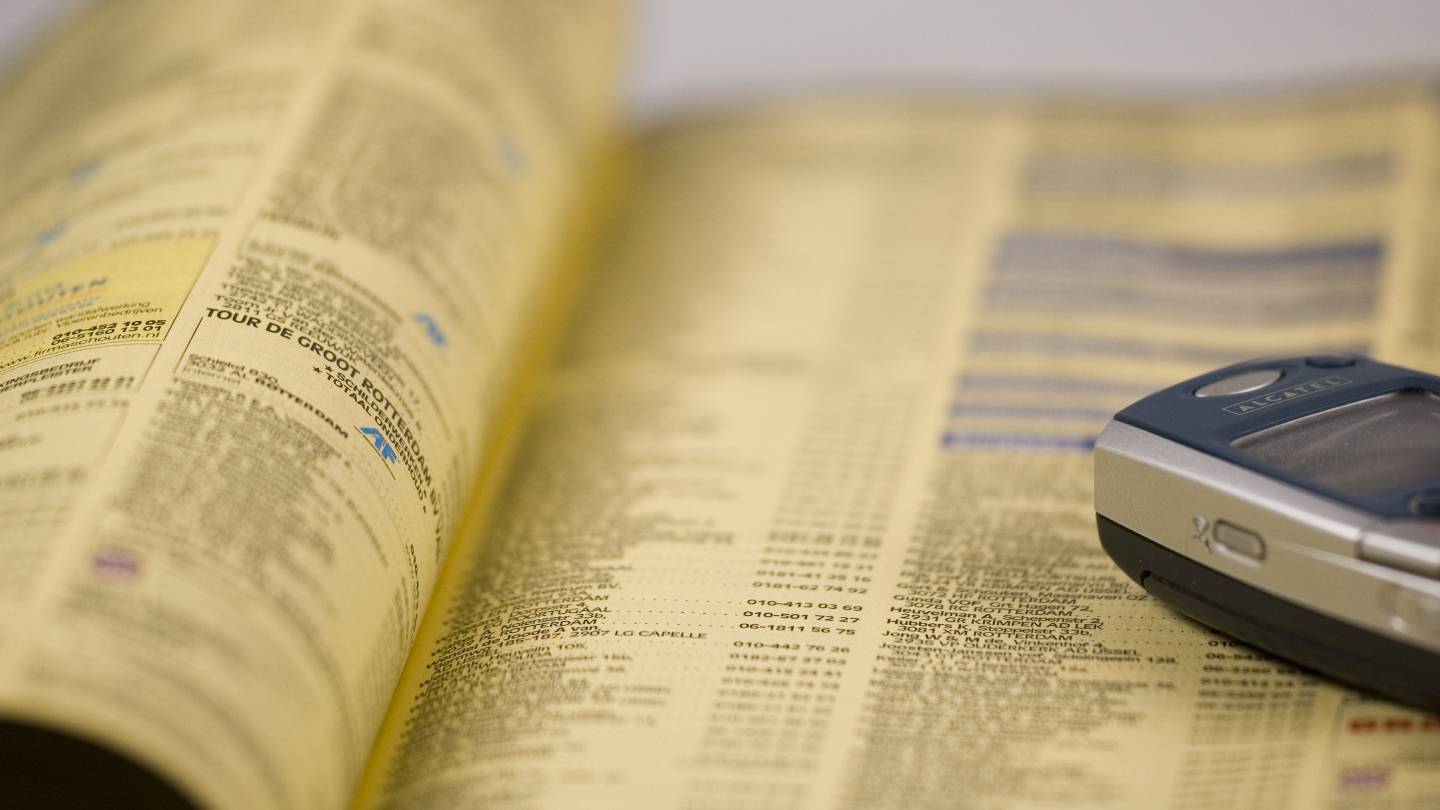 Pages Jaunes dernière édition collector de l'annuaire avant sa